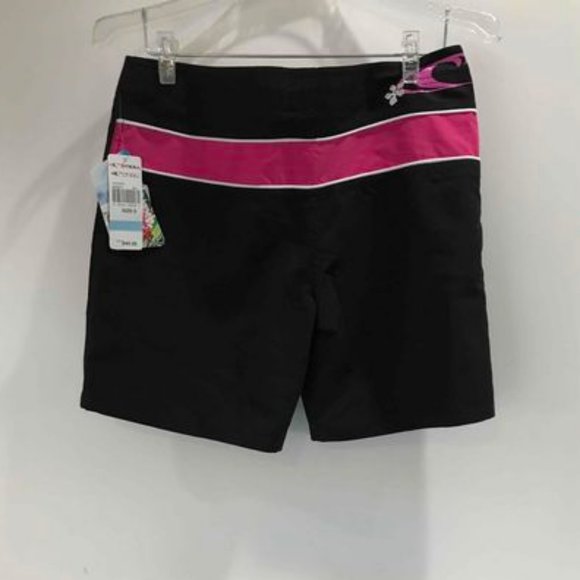 JUST ONE LEFT--NWT O'Neill Board Shorts Black Stripe: Jrs Size 5 - Picture 2 of 11